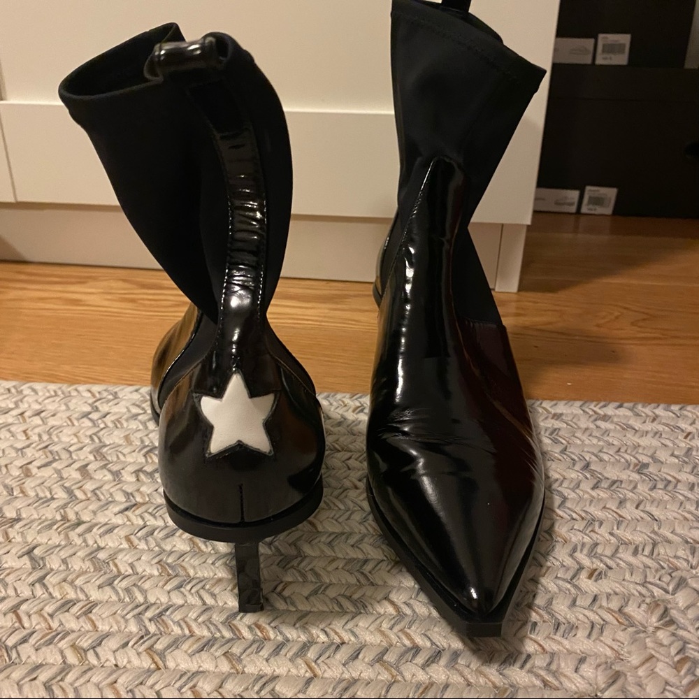 Black Glossy Boots